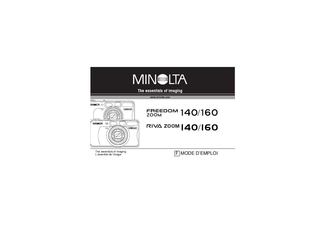Guide utilisation MINOLTA FREEDOM ZOOM 140  de la marque MINOLTA