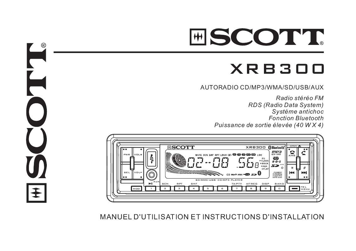 Guide utilisation SCOTT XRB 300 RC  de la marque SCOTT