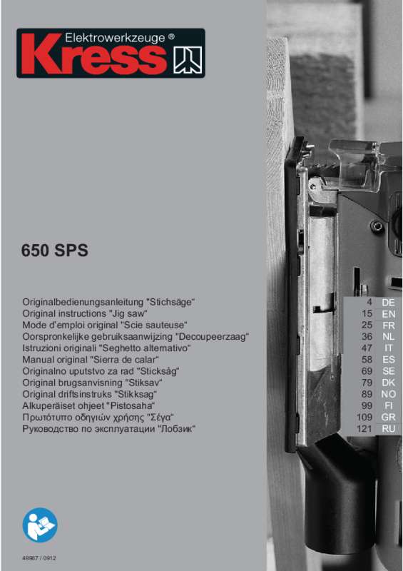 Guide utilisation KRESS SPS 650W  de la marque KRESS
