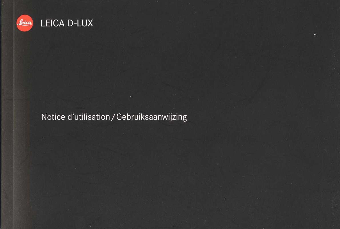 Guide utilisation LEICA D-LUX  de la marque LEICA