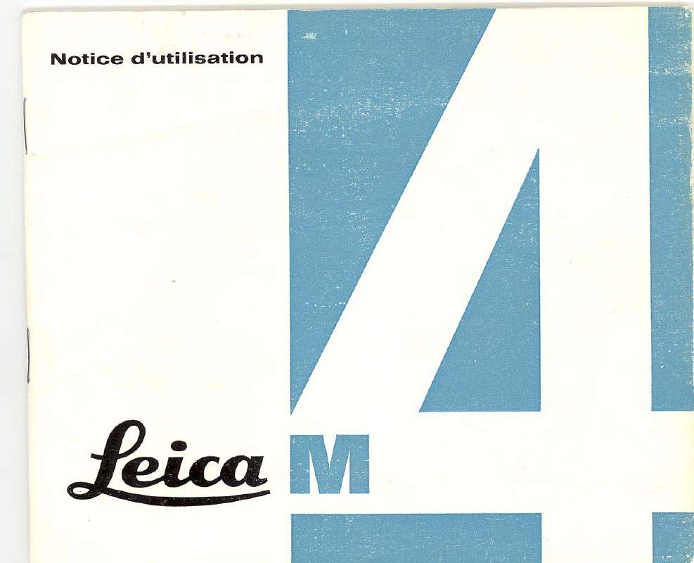 Guide utilisation LEICA M4  de la marque LEICA