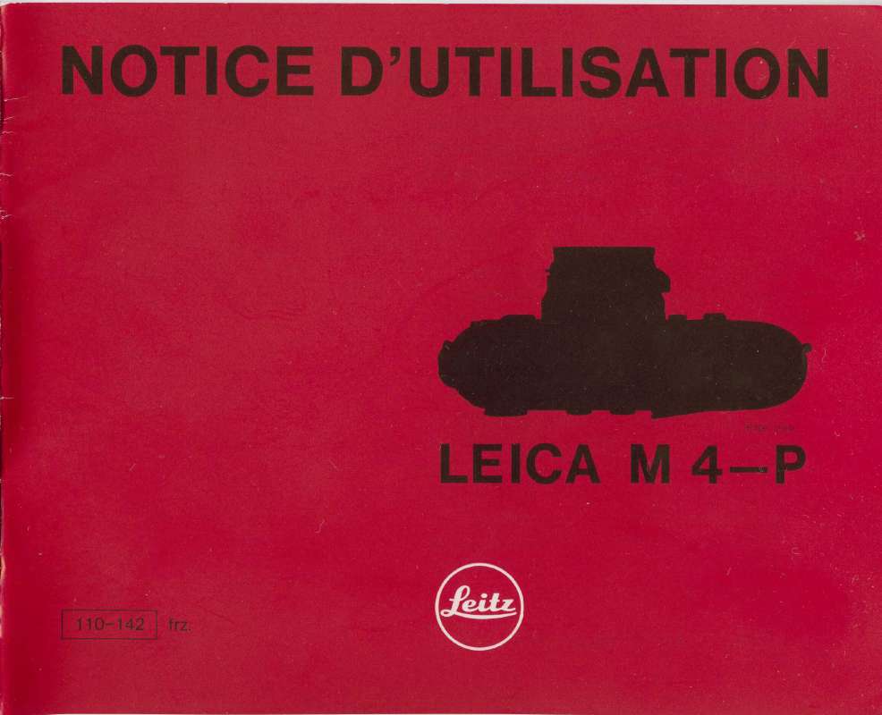 Guide utilisation LEICA M4-P  de la marque LEICA