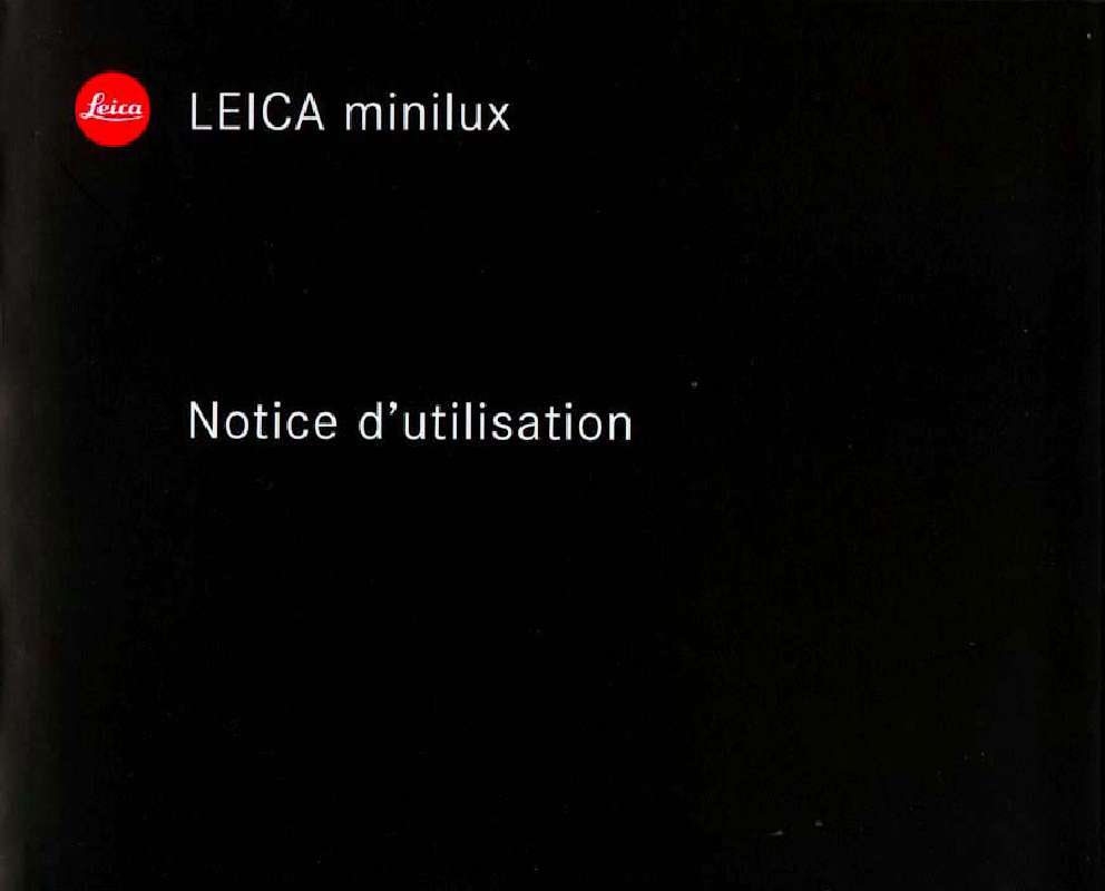 Guide utilisation LEICA MINILUX  de la marque LEICA
