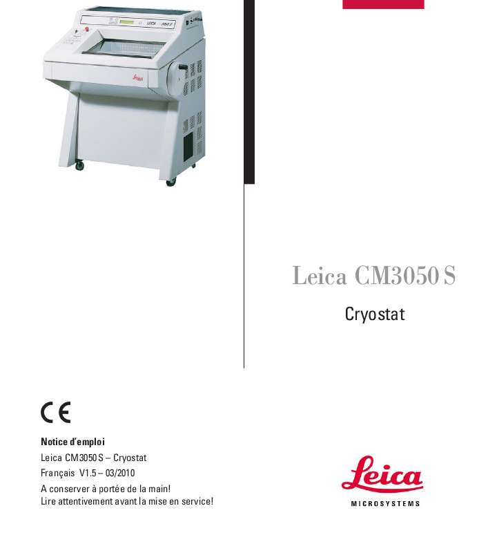 Guide utilisation LEICA CV3050 S  de la marque LEICA