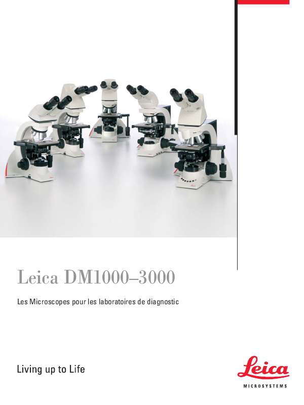 Guide utilisation LEICA DM1000  de la marque LEICA