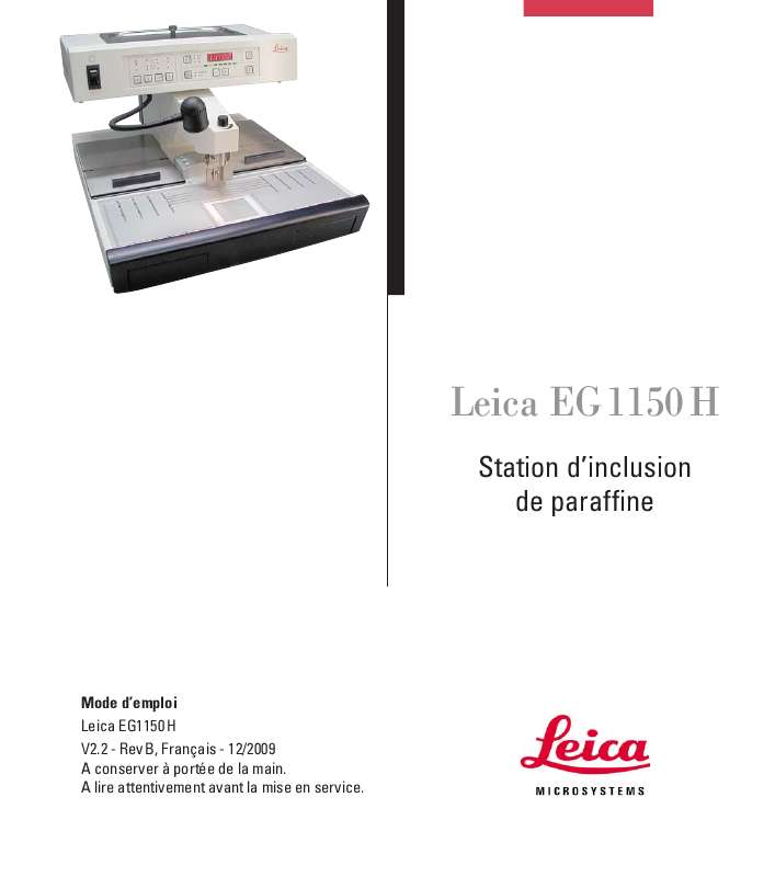 Guide utilisation LEICA EG 1150 H  de la marque LEICA