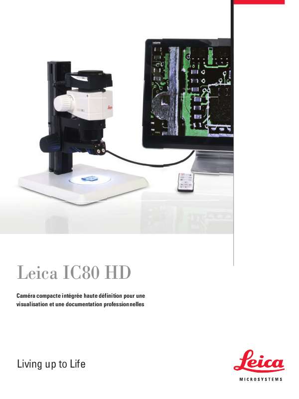 Guide utilisation LEICA IC 80 HD  de la marque LEICA