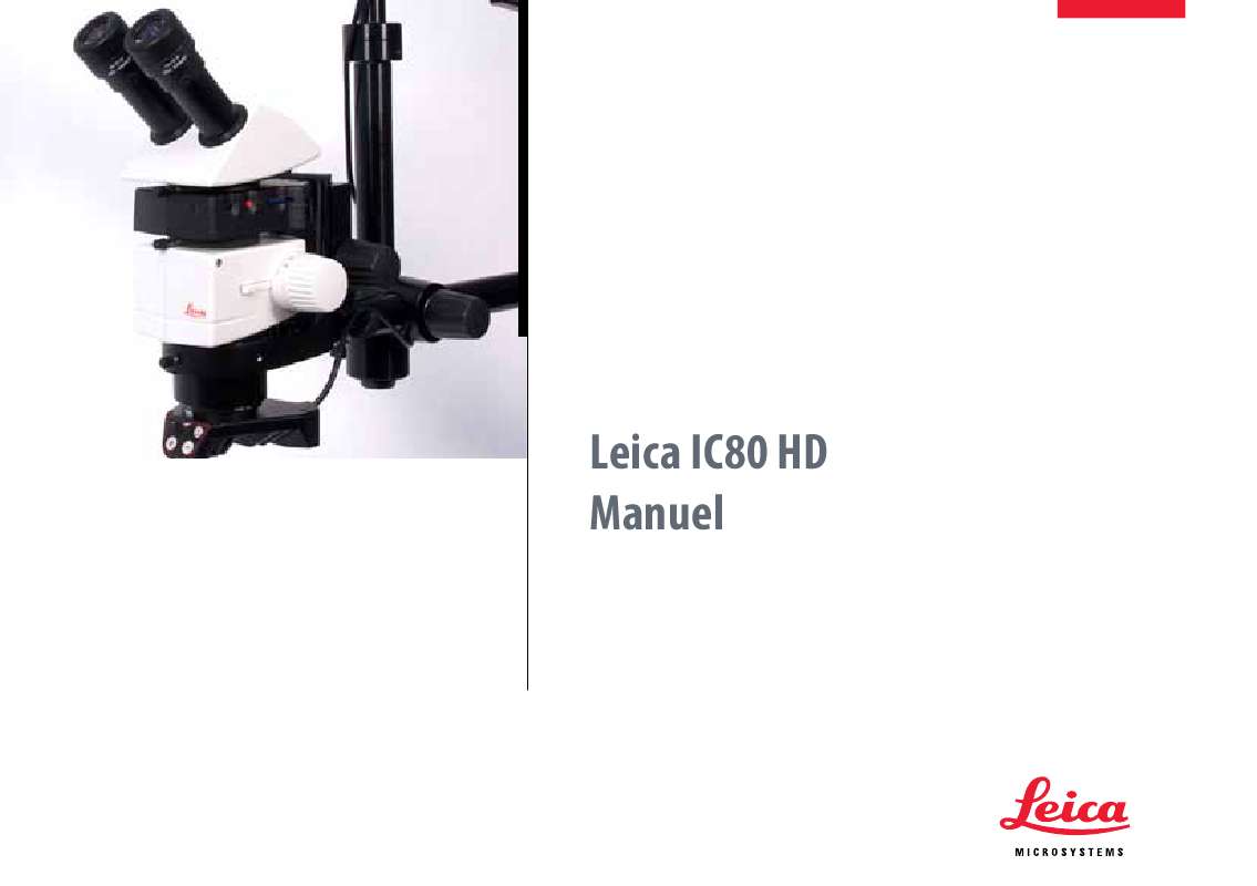 Guide utilisation LEICA IC80 HD  de la marque LEICA