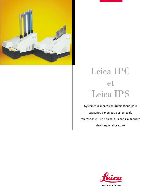 Guide utilisation LEICA IPC  de la marque LEICA