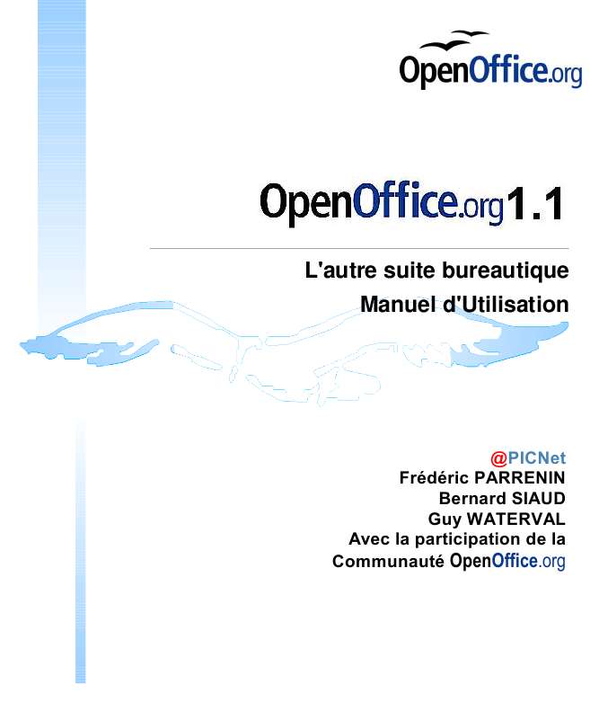 Guide utilisation  OPEN OFFICE OPEN OFFICE 1.1  de la marque OPEN OFFICE