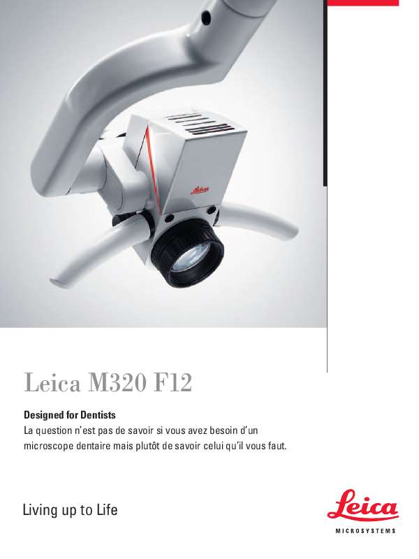 Guide utilisation LEICA M320 F12  de la marque LEICA