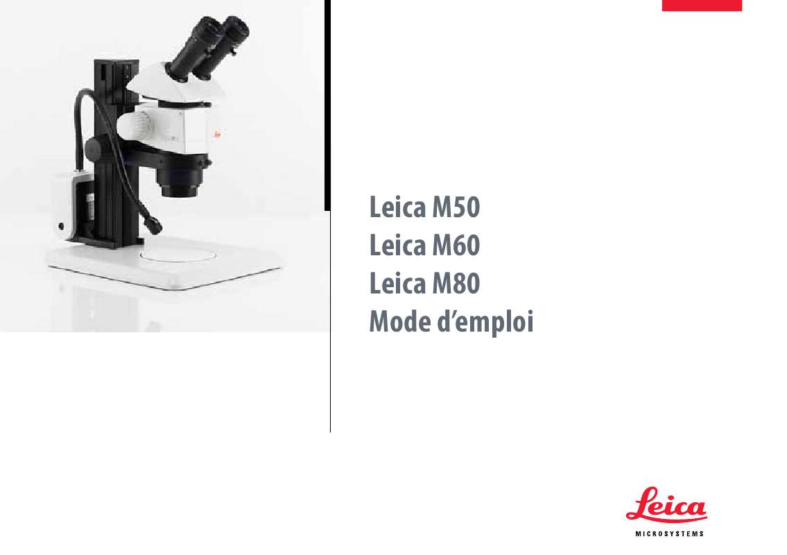 Guide utilisation LEICA M50  de la marque LEICA