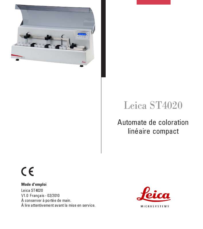 Guide utilisation LEICA ST4020  de la marque LEICA