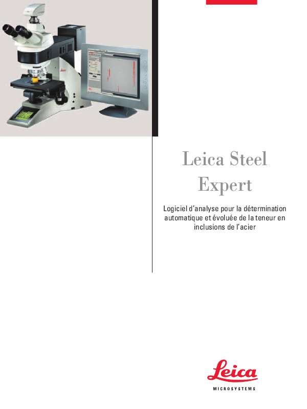Guide utilisation LEICA STEEL EXPERT  de la marque LEICA