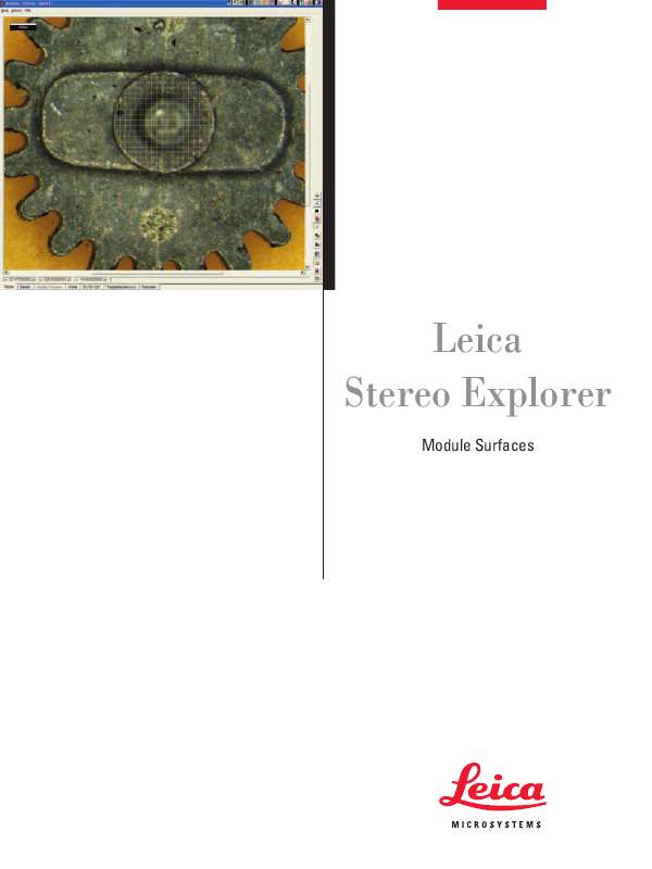 Guide utilisation LEICA STEREO EXPLORER  de la marque LEICA