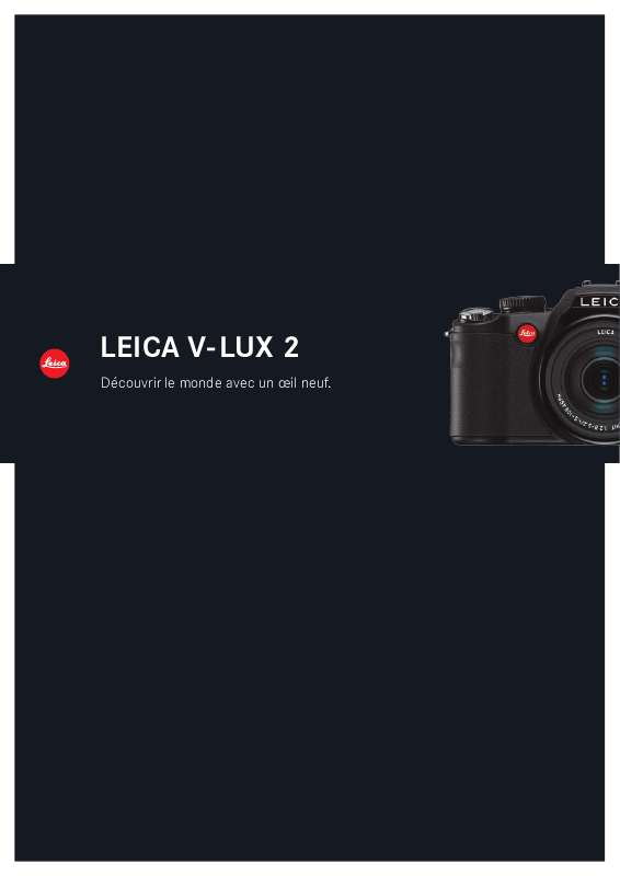 Guide utilisation LEICA V-LUX 2  de la marque LEICA