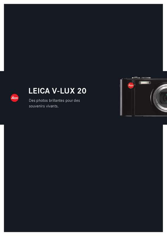 Guide utilisation LEICA V-LUX 20  de la marque LEICA