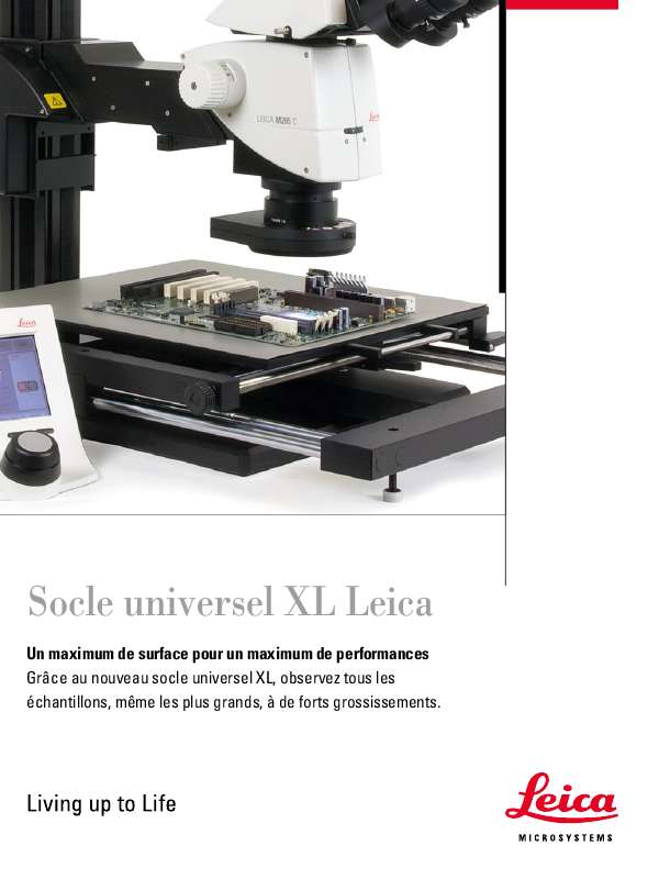 Guide utilisation LEICA XL  de la marque LEICA