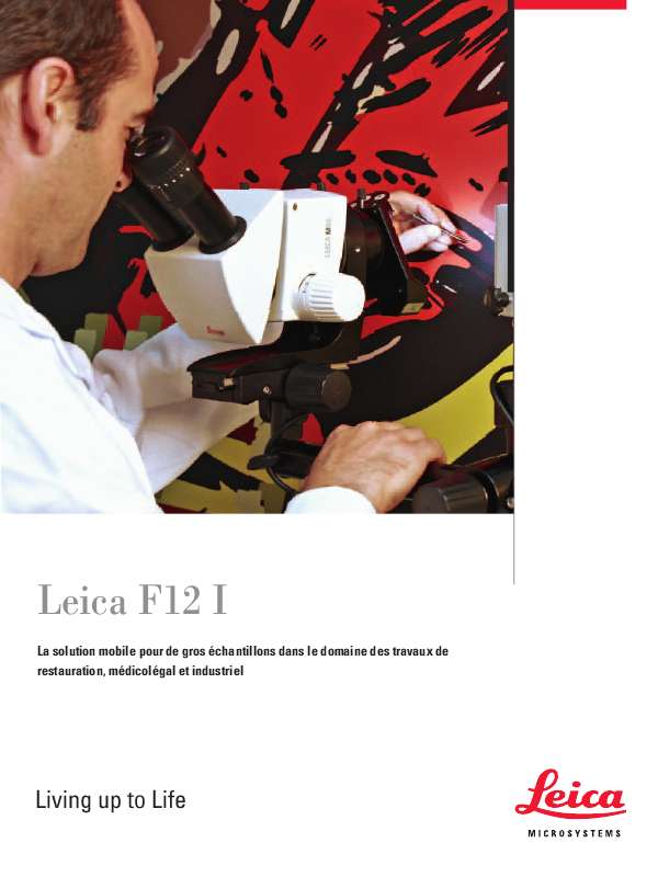Guide utilisation LEICA F12 I  de la marque LEICA