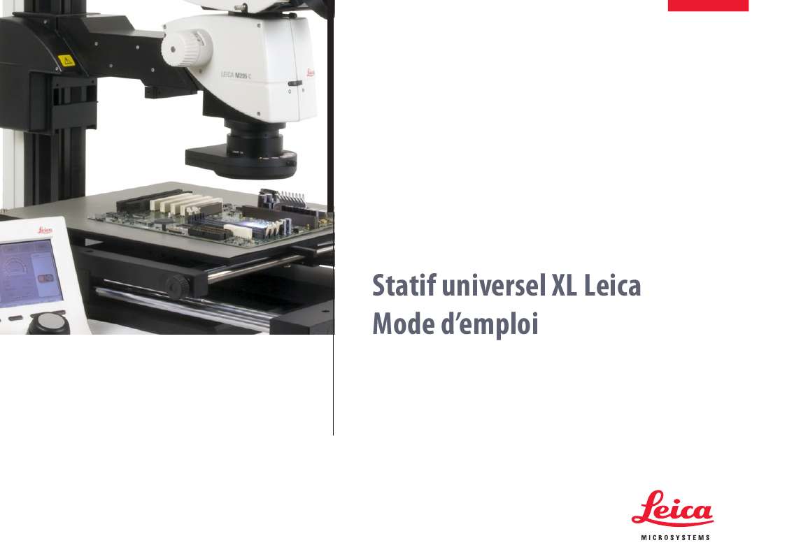 Guide utilisation LEICA XL UNIVERSAL BASE  de la marque LEICA