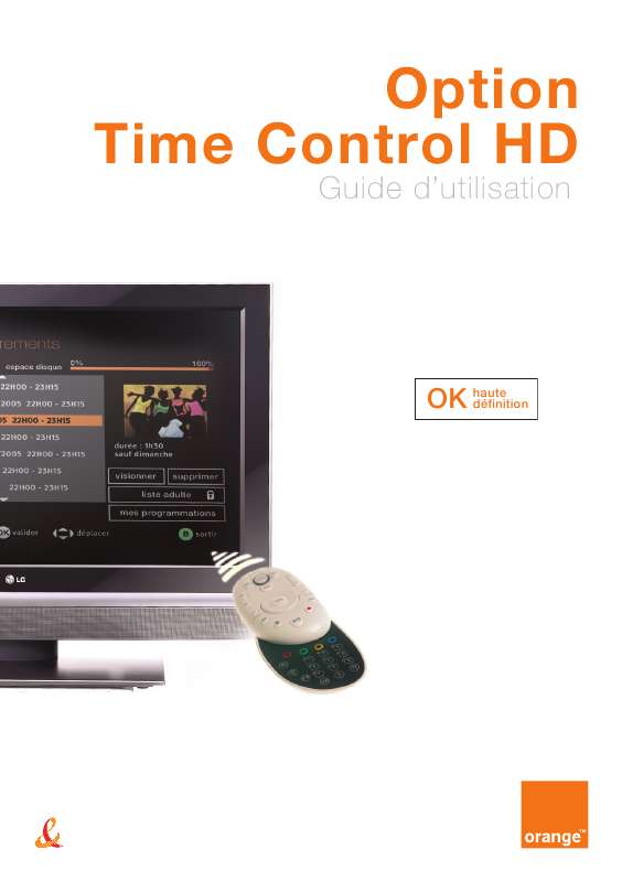 Guide utilisation ORANGE GUIDE TIME CONTROL HD  de la marque ORANGE