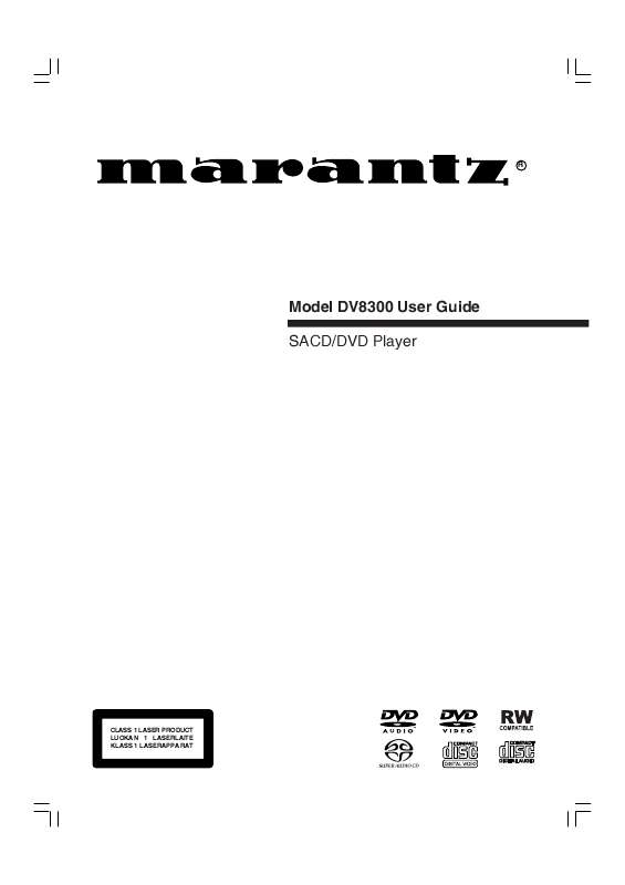 Guide utilisation MARANTZ SR8300  de la marque MARANTZ