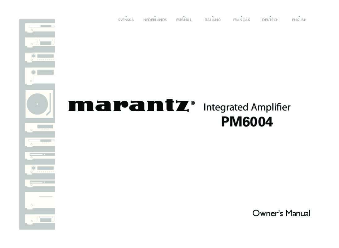 Guide utilisation MARANTZ PM6004  de la marque MARANTZ