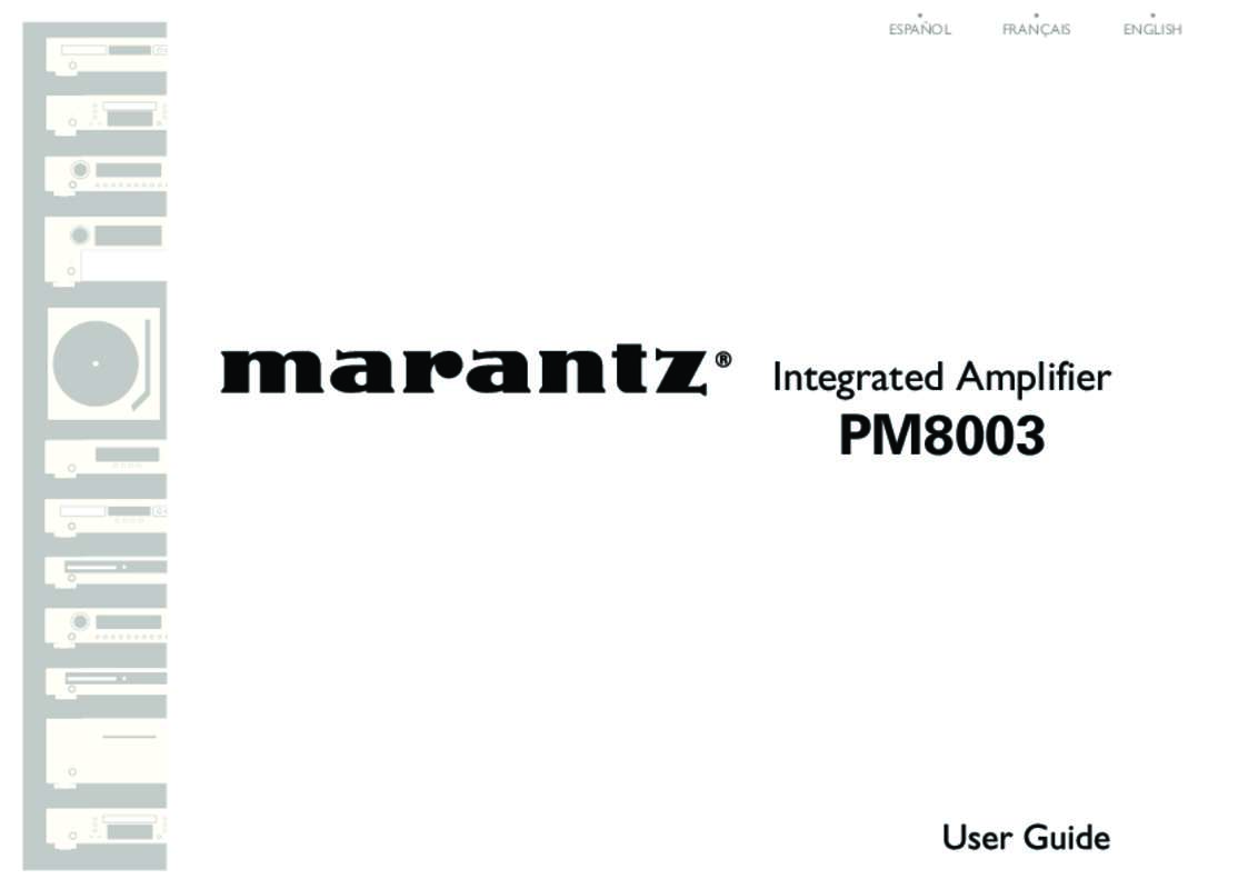 Guide utilisation MARANTZ PM8003  de la marque MARANTZ