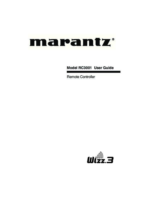 Guide utilisation MARANTZ RC3001  de la marque MARANTZ
