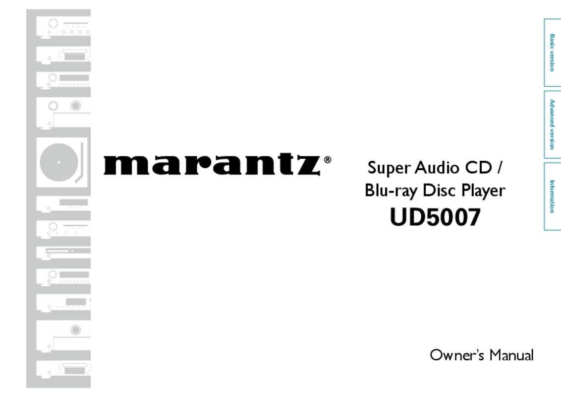 Guide utilisation MARANTZ UD5007  de la marque MARANTZ