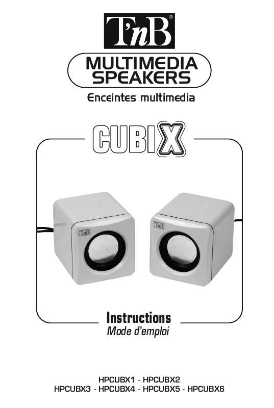 Guide utilisation  TNB CUBIX HPCUBX1  de la marque TNB