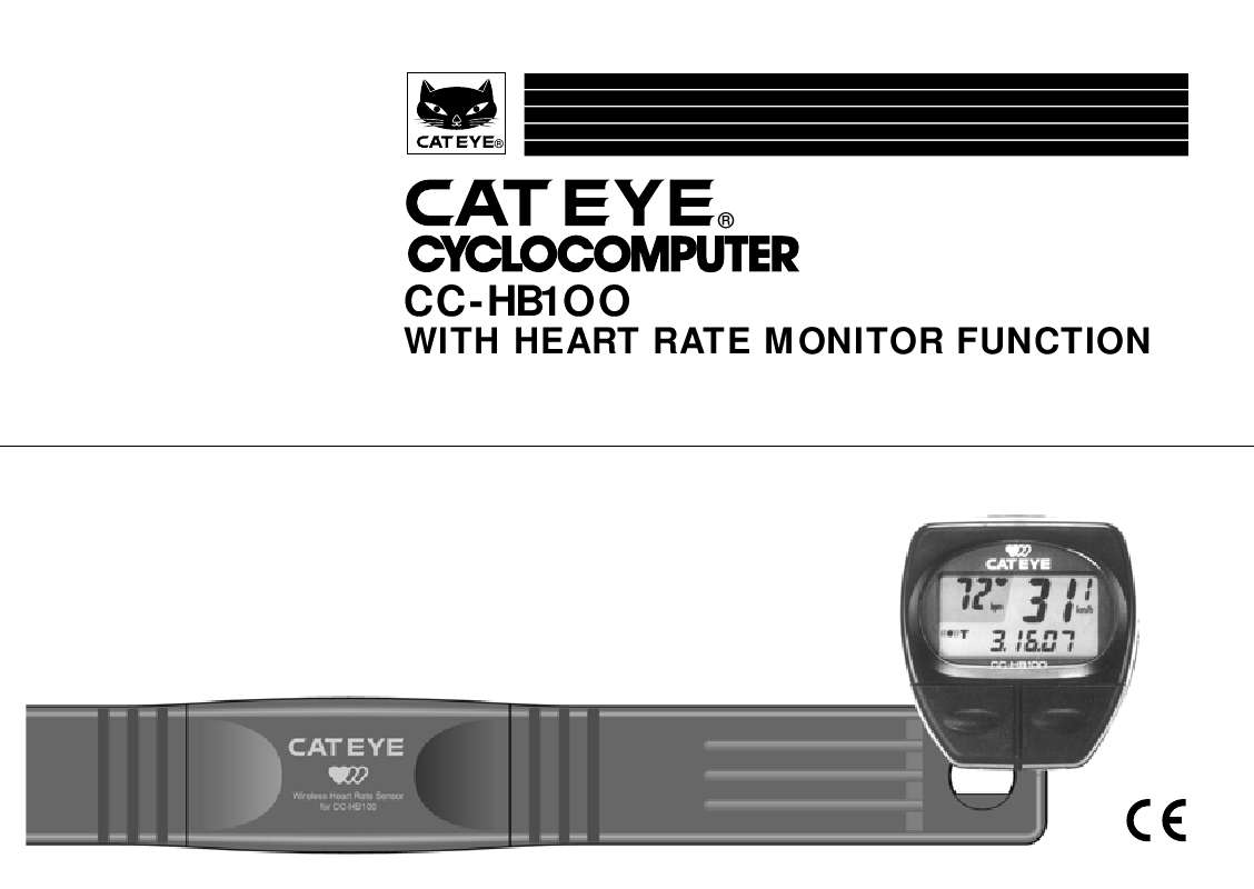 Guide utilisation  CAT EYE CC-HB100  de la marque CAT EYE