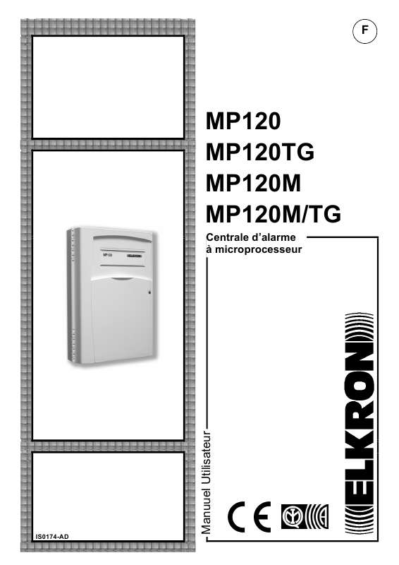 Guide utilisation  ELKRON MP 120  de la marque ELKRON