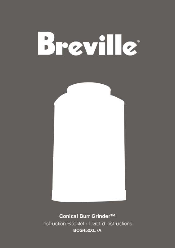 Guide utilisation  BREVILLE BCG450XL  de la marque BREVILLE