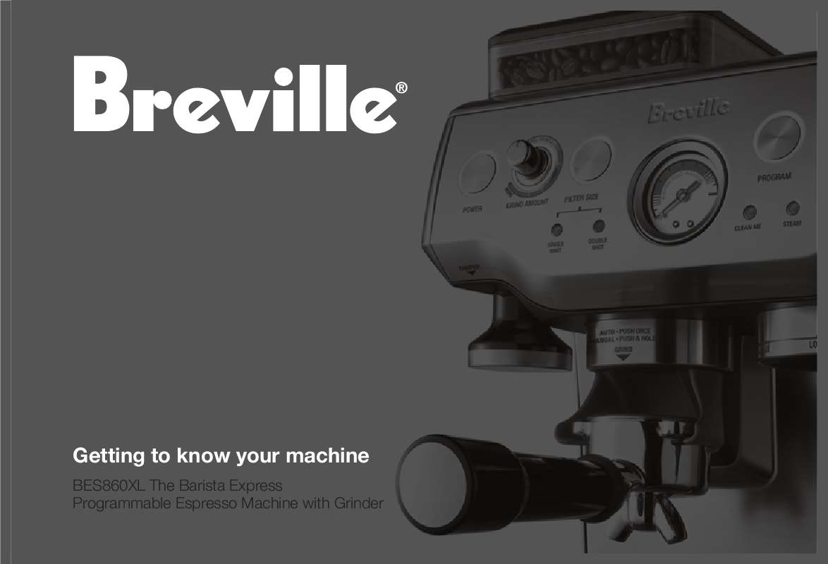Guide utilisation  BREVILLE BES860XL  de la marque BREVILLE