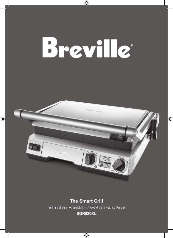 Guide utilisation  BREVILLE BGR820XL  de la marque BREVILLE