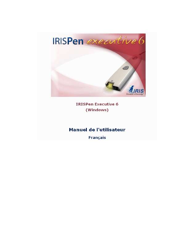 Guide utilisation IRIS IRISPEN EXECUTIVE 6  de la marque IRIS