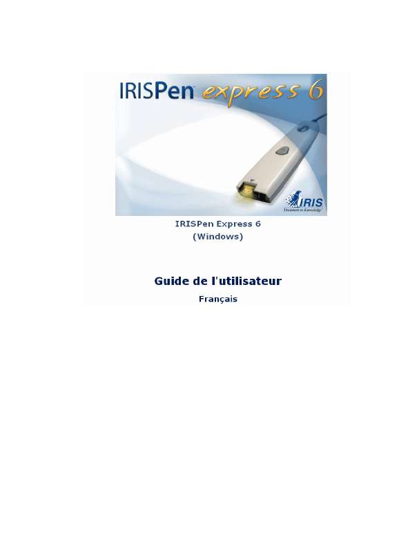 Guide utilisation IRIS IRISPEN EXPRESS 6  de la marque IRIS