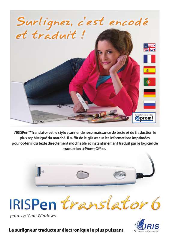 Guide utilisation IRIS IRISPEN TRANSLATOR 6L  de la marque IRIS