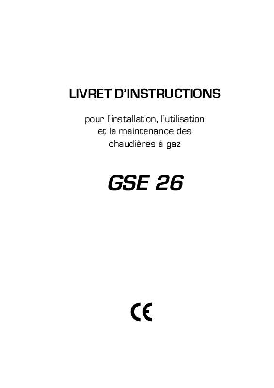 Guide utilisation  CALORTEC GSE 26  de la marque CALORTEC