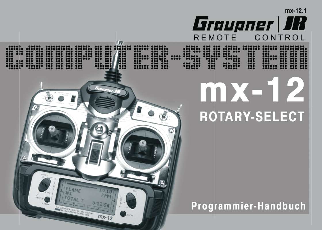 Guide utilisation  GRAUPNER MX-12  de la marque GRAUPNER