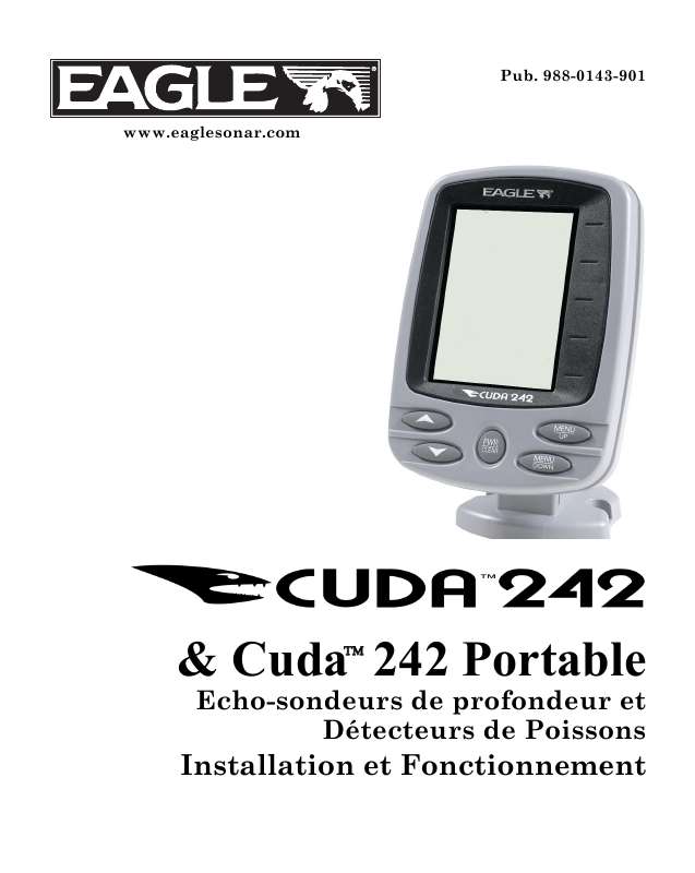 Guide utilisation EAGLE CUDA 242 PORTABLE  de la marque EAGLE