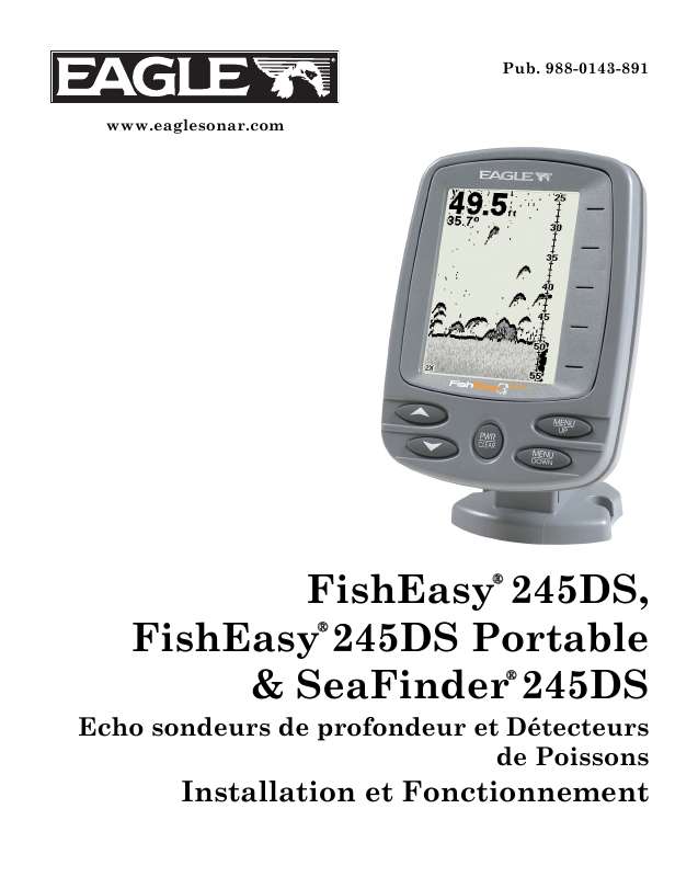 Guide utilisation EAGLE FISHEASY 245DS PORTABLE  de la marque EAGLE