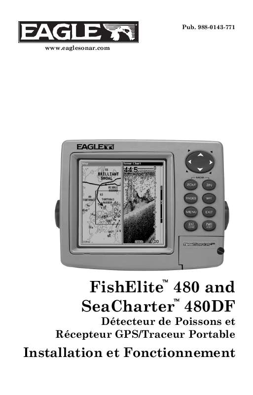 Guide utilisation EAGLE SEACHARTER 480DF  de la marque EAGLE