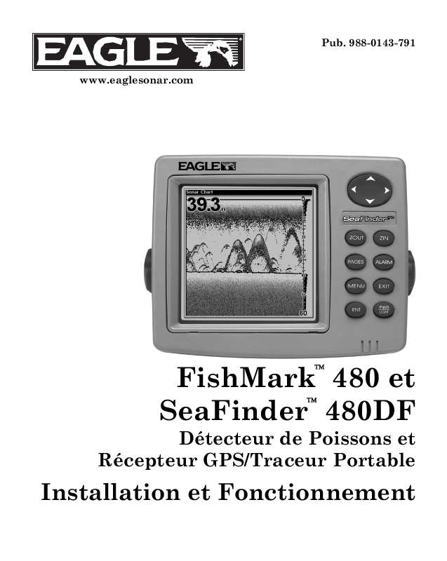 Guide utilisation EAGLE SEAFINDER 480DF  de la marque EAGLE