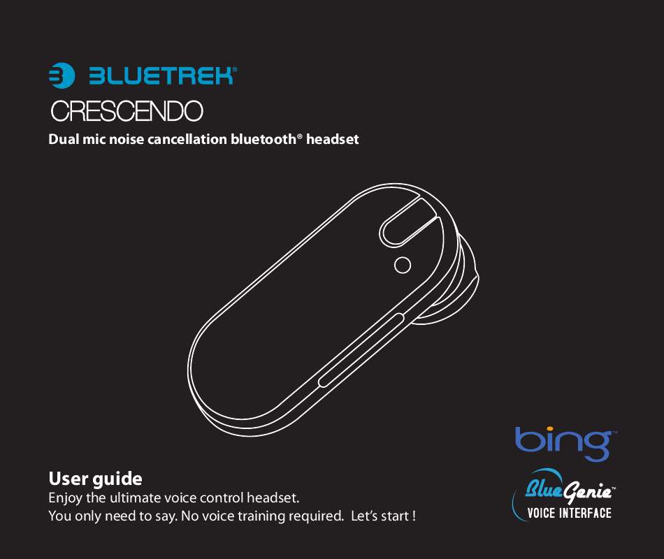 Guide utilisation BLUETREK CRESCENDO  de la marque BLUETREK