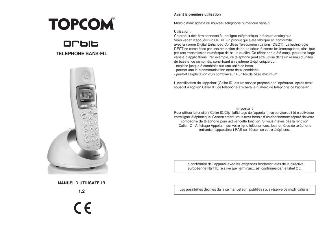 Guide utilisation  TOPCOM ORBIT  de la marque TOPCOM