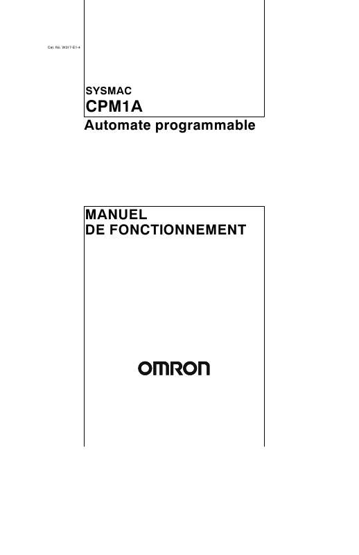 Guide utilisation  OMRON CPM1A  de la marque OMRON