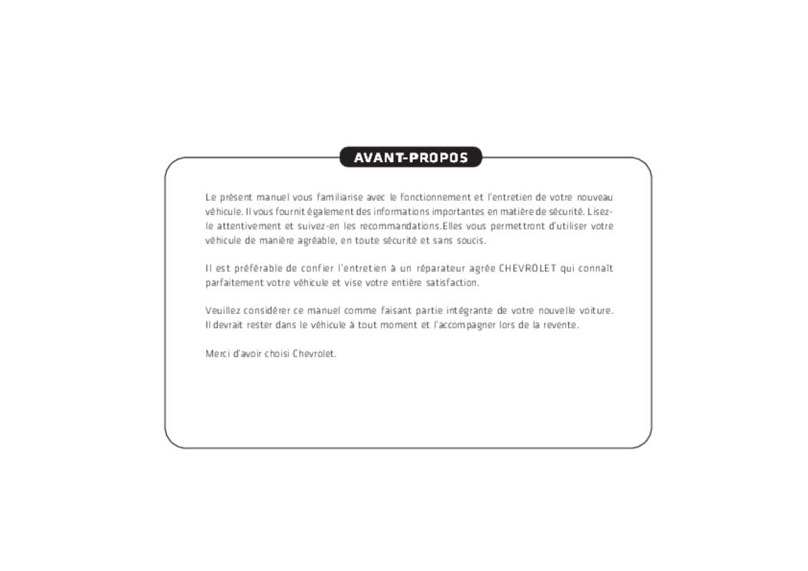 Guide utilisation CHEVROLET CAPTIVA  de la marque CHEVROLET