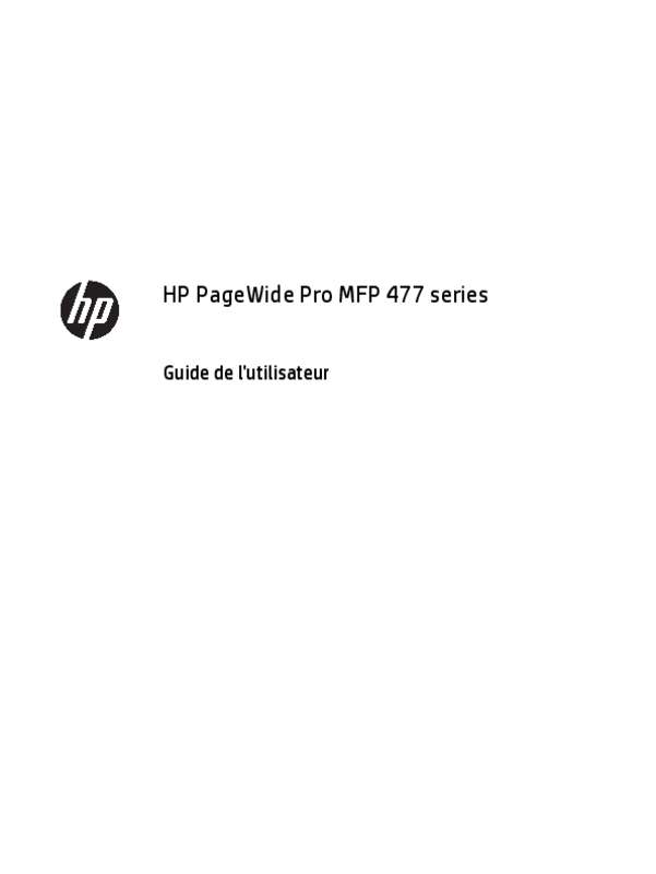 Guide utilisation HP PAGEWIDE 477DW  de la marque HP
